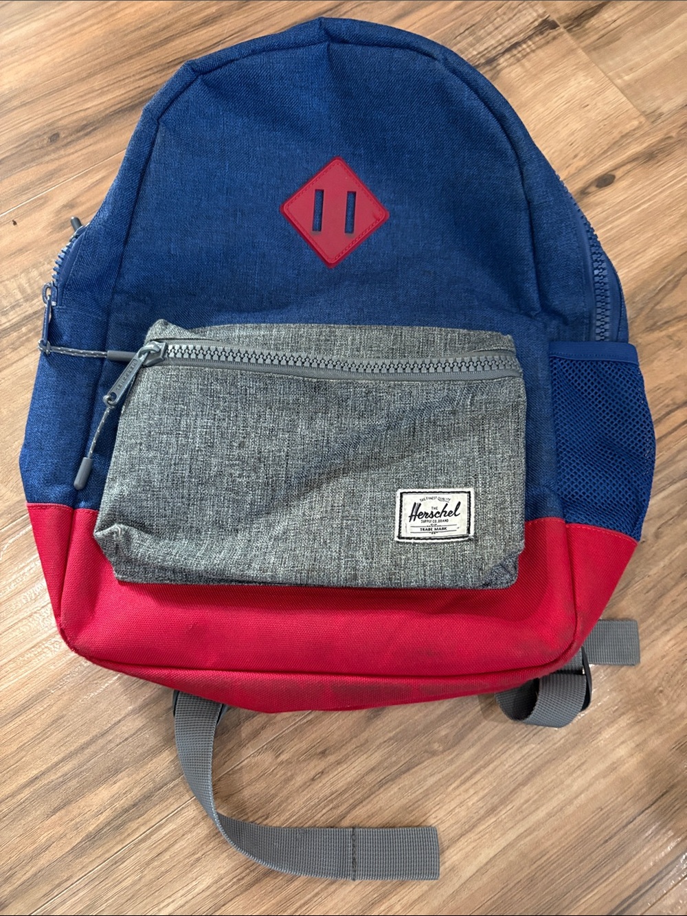 Herschel Supply Company Heritage 20L Blue, Red & Gray Colorblock Backpack